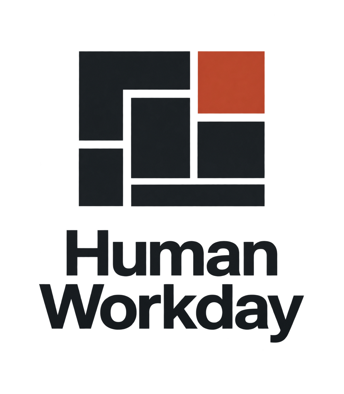 The Work Architecture mark above the Human Workday wordmark